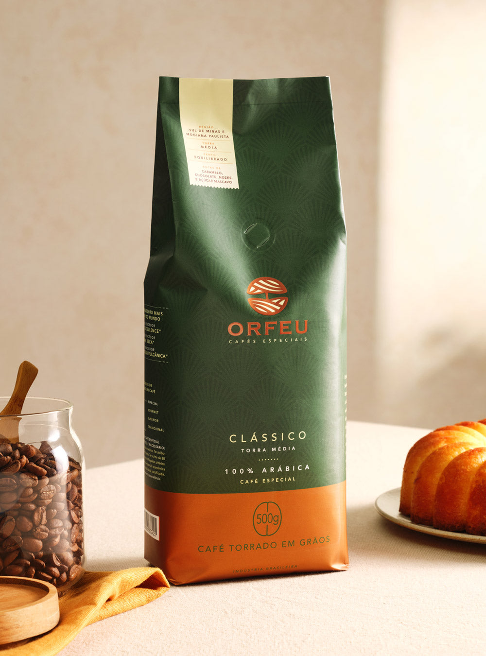Café Orfeu Clássico em Grãos 500g