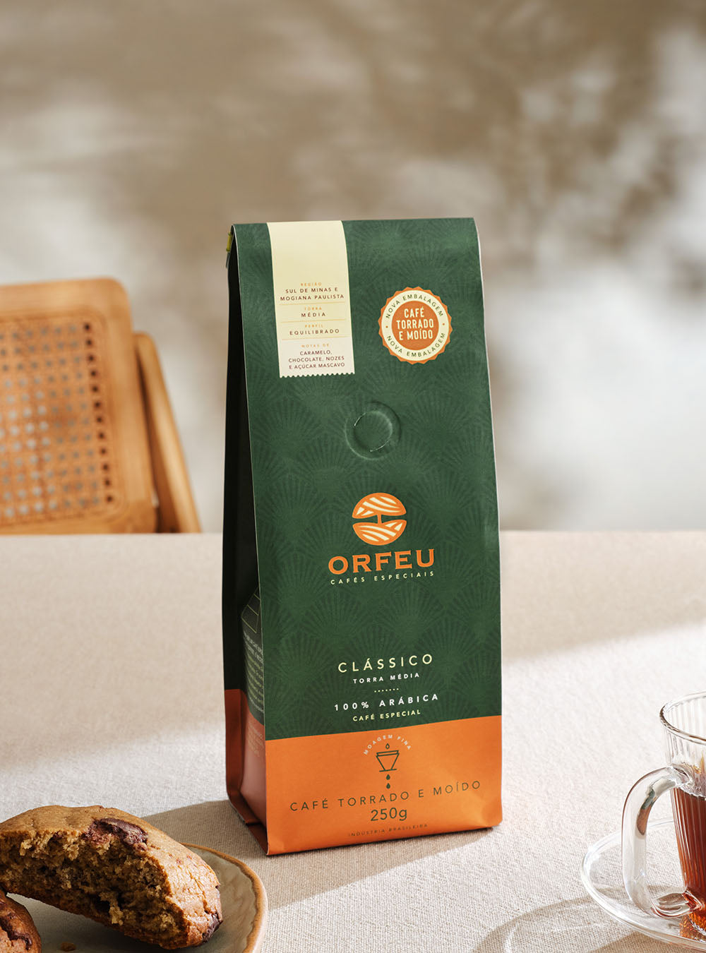 Café Orfeu Clássico Torrado e Moído 250g