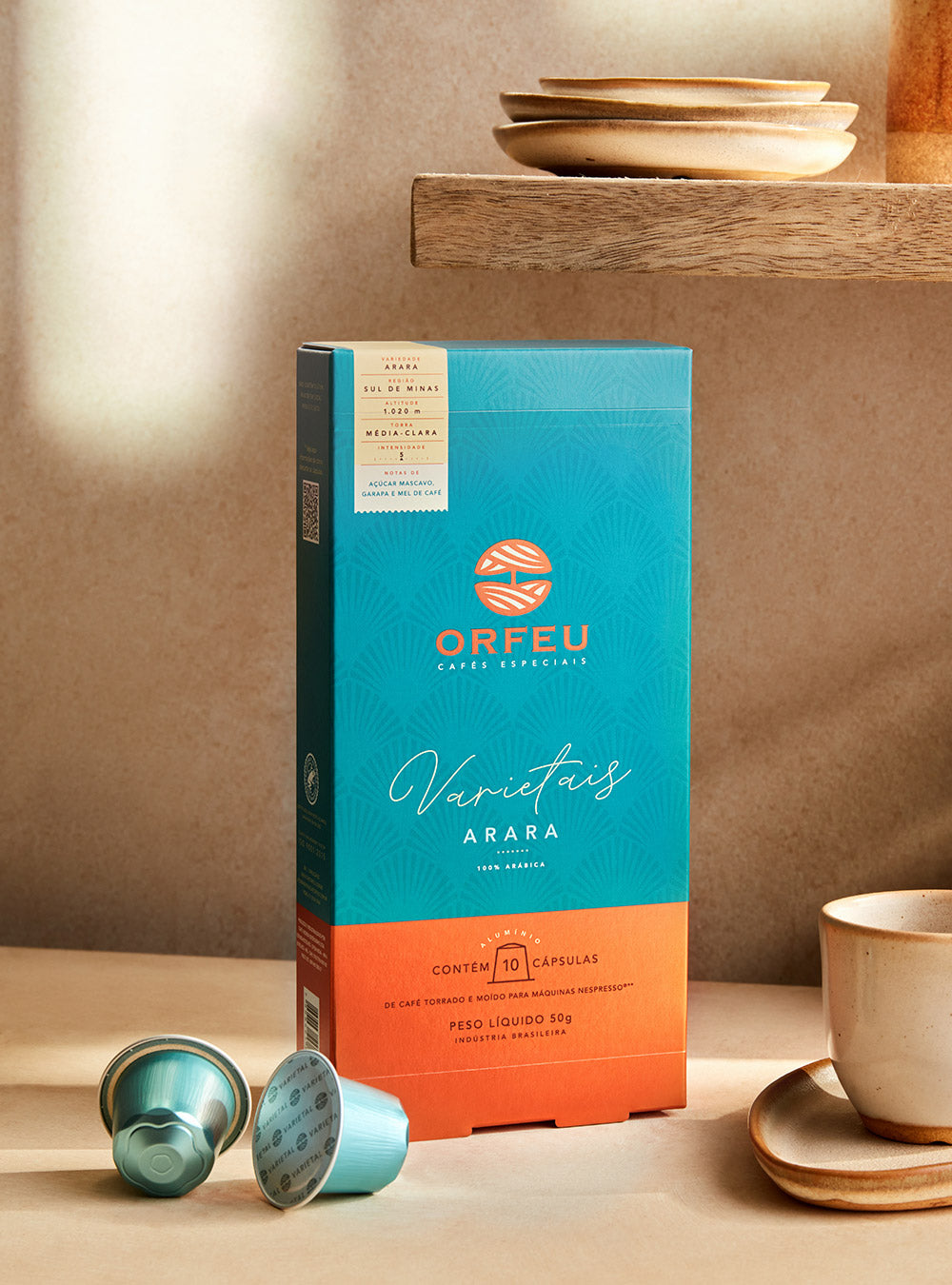 Cápsulas Orfeu Arara Compatíveis Nespresso® 10 Unidades