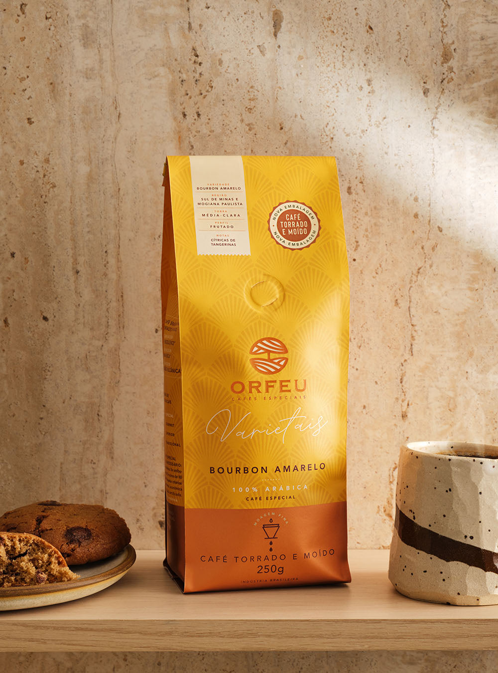 Café Orfeu Bourbon Amarelo Torrado e Moído 250g