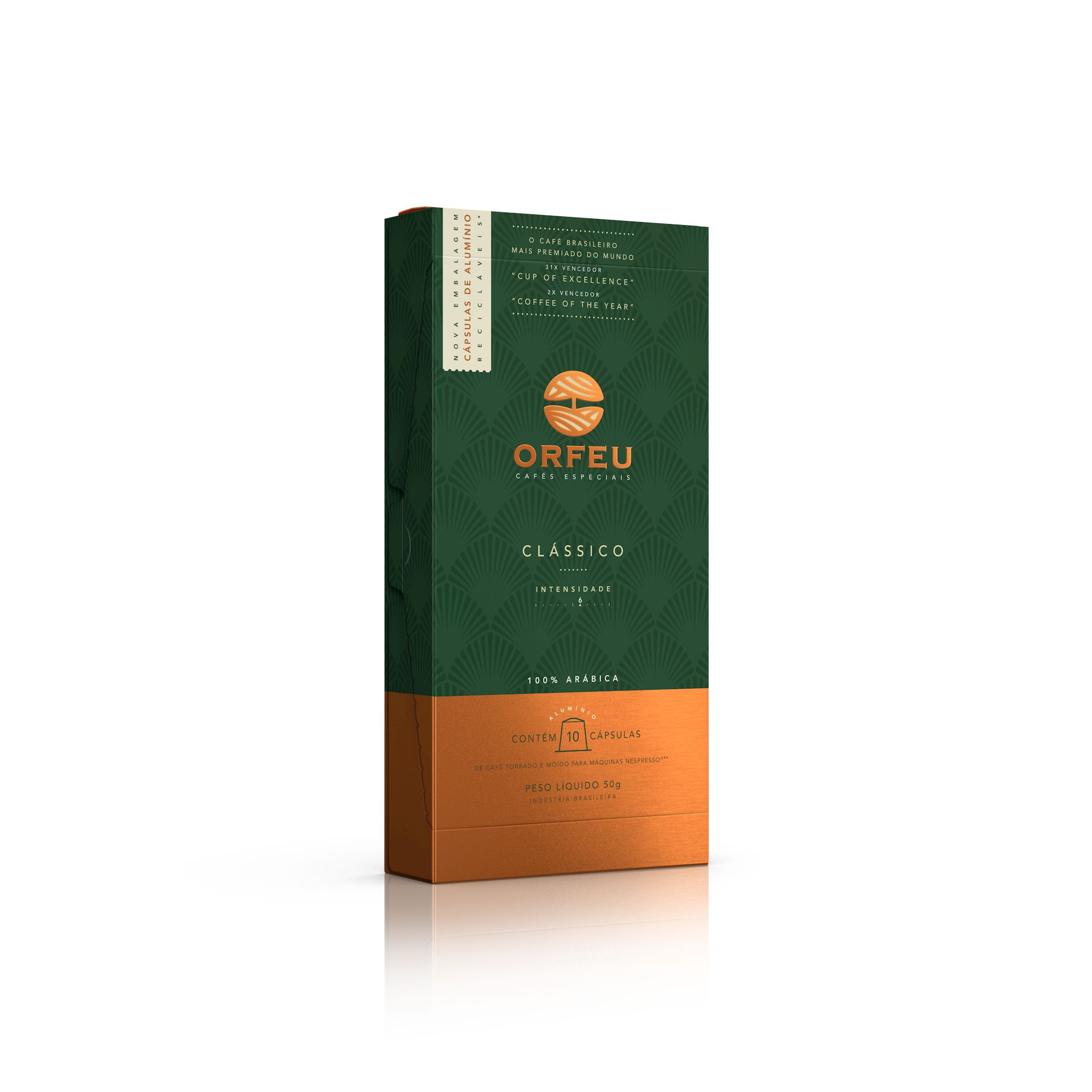 Cápsulas Orfeu Clássico Compatíveis Nespresso® 10 Unidades