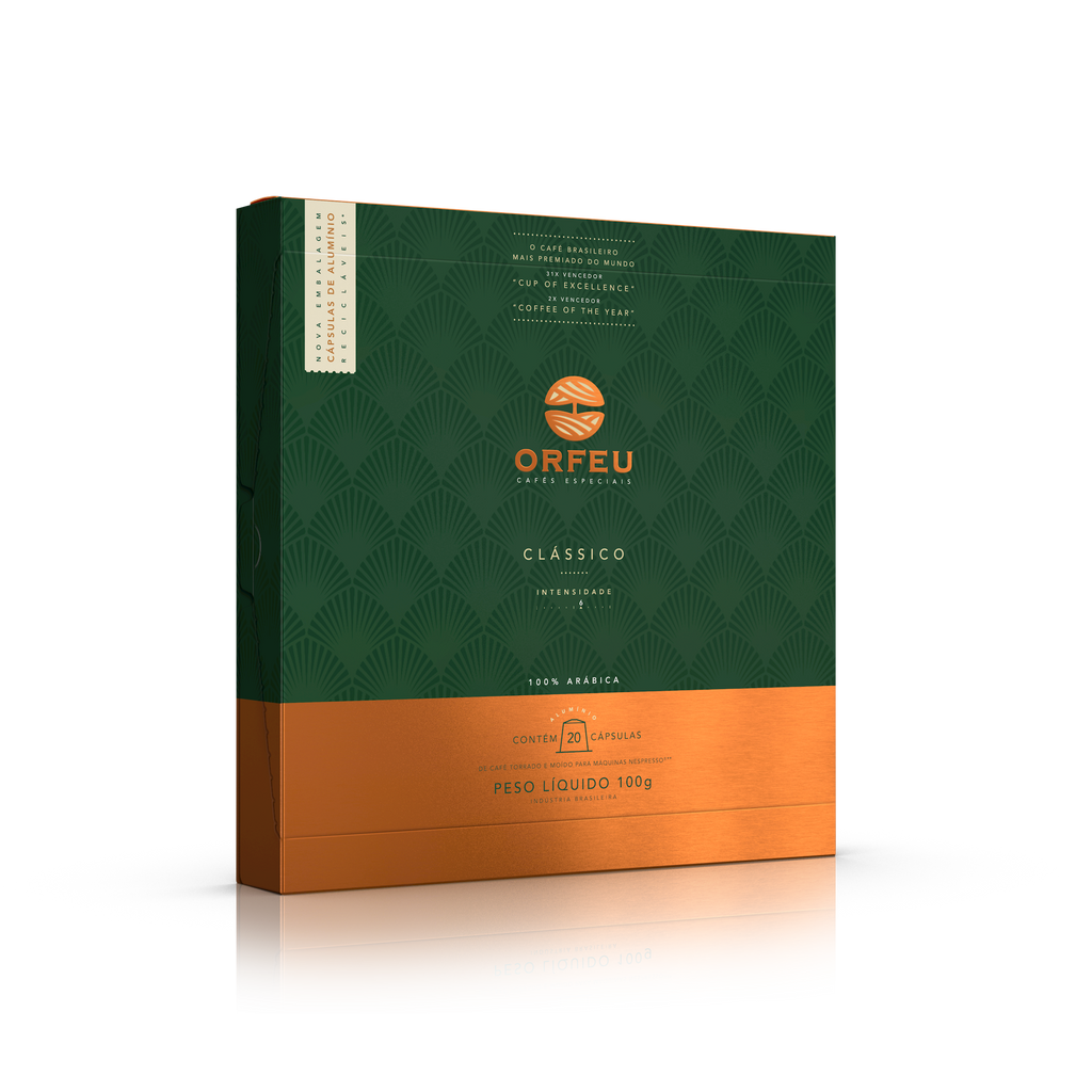 Cápsulas Orfeu Clássico Compatíveis Nespresso® 20 Unidades