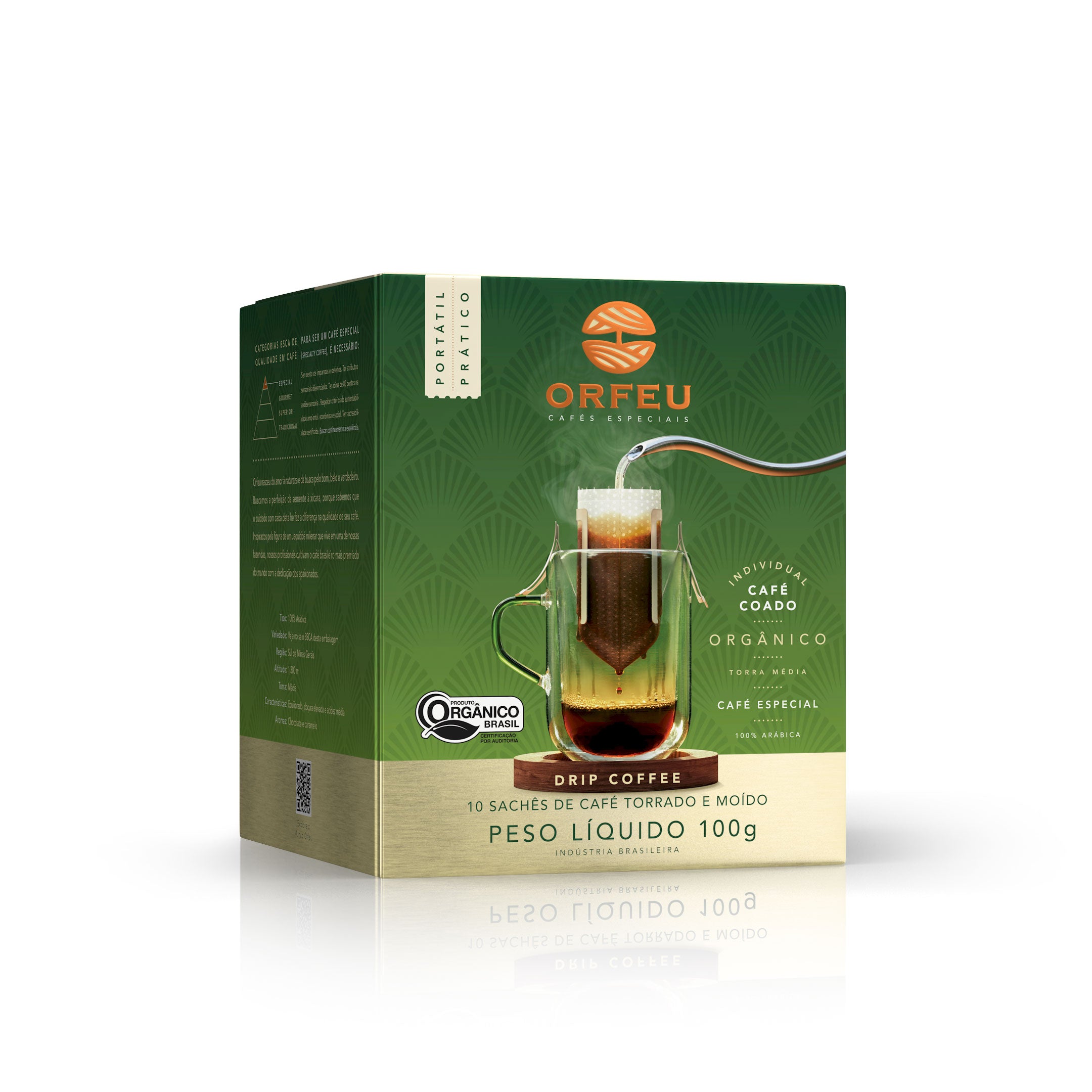 5-Pack Organic Drip Coffee - 50 sachets