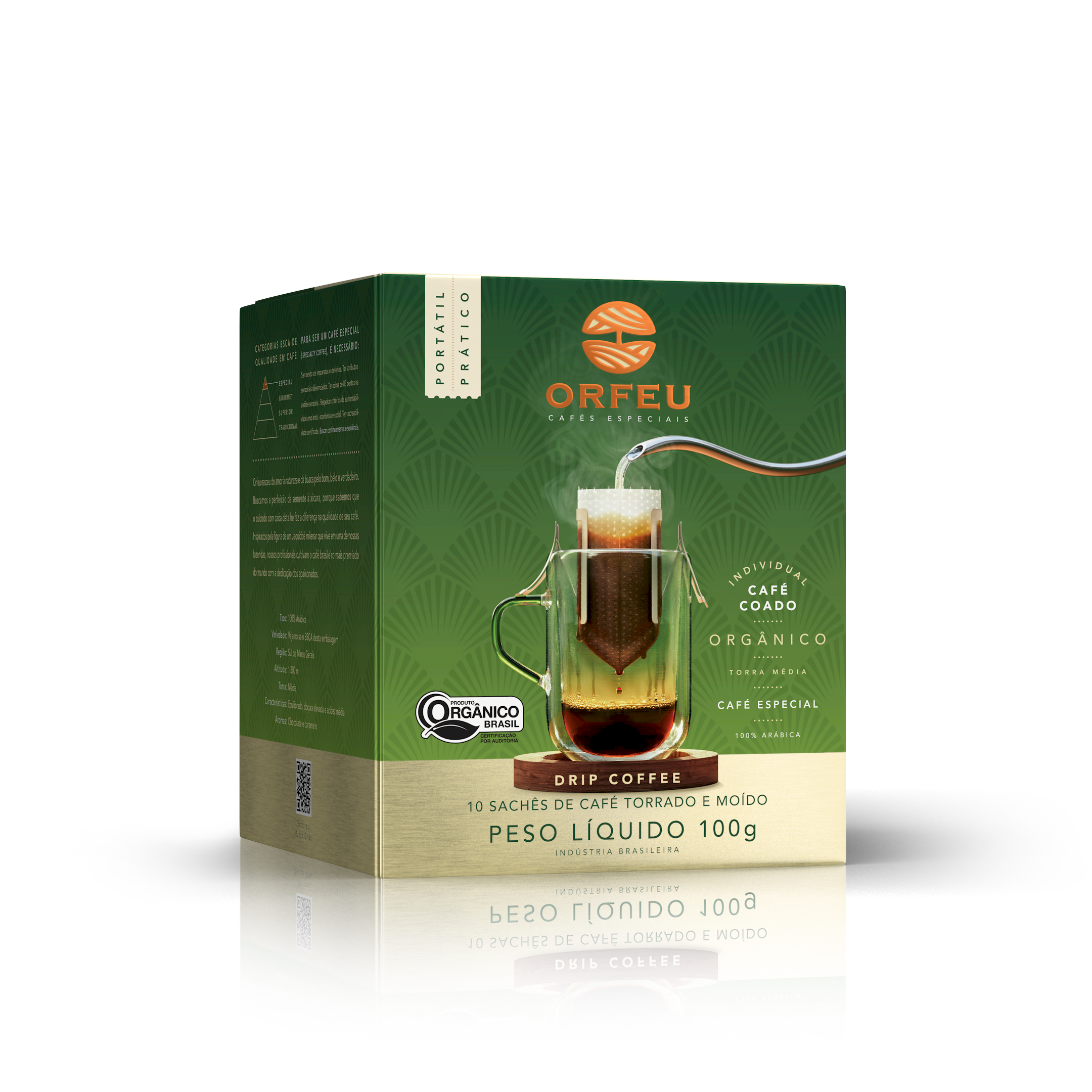 Drip Coffee Orfeu Orgânico 10 Sachês