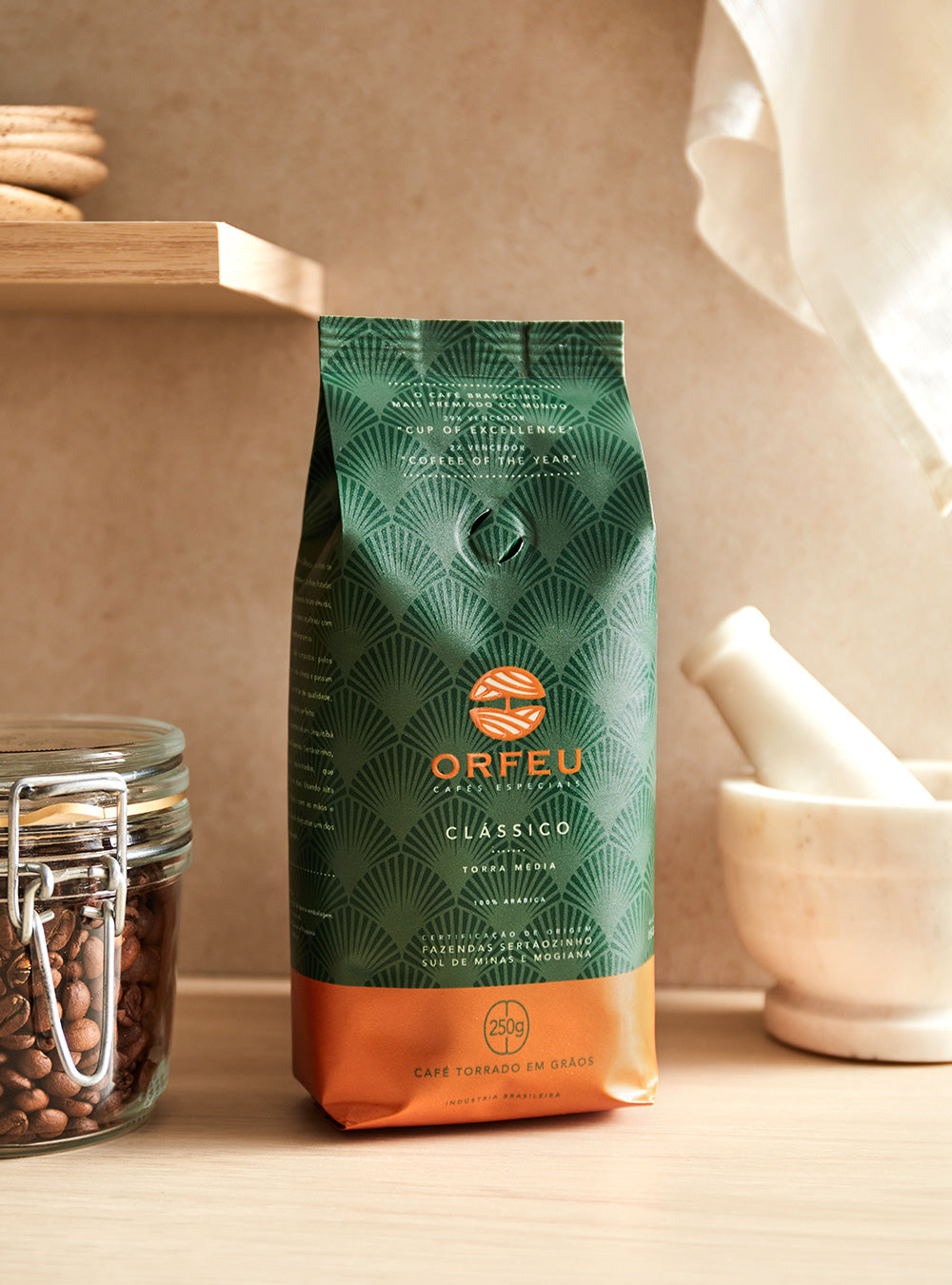 Café Orfeu Clássico em Grãos 250g