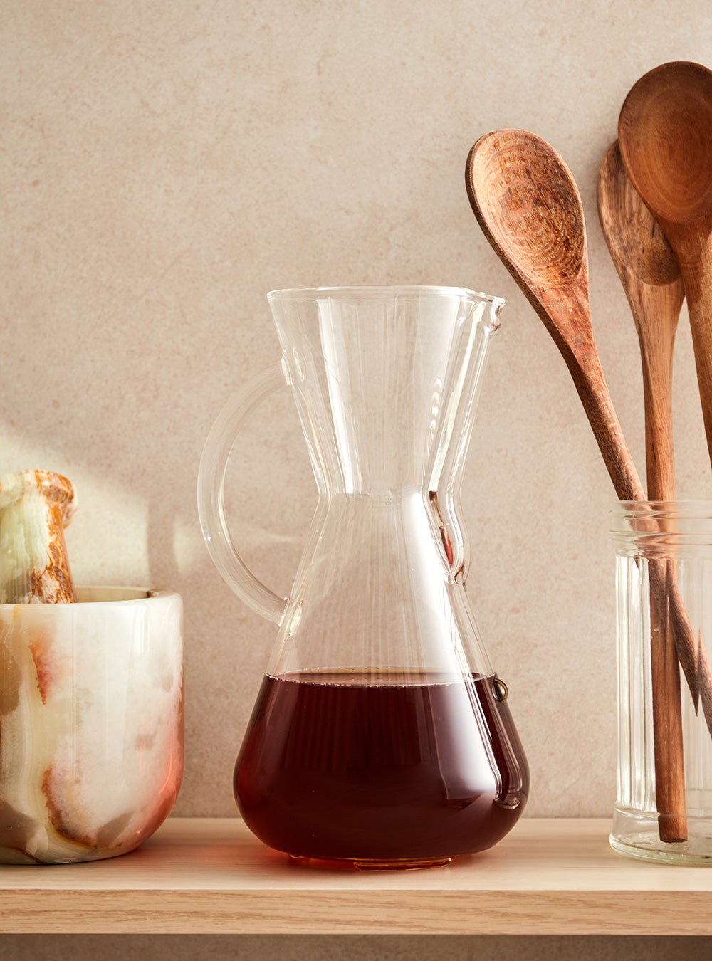 Passador de Café Chemex com Alça de Vidro 450ml