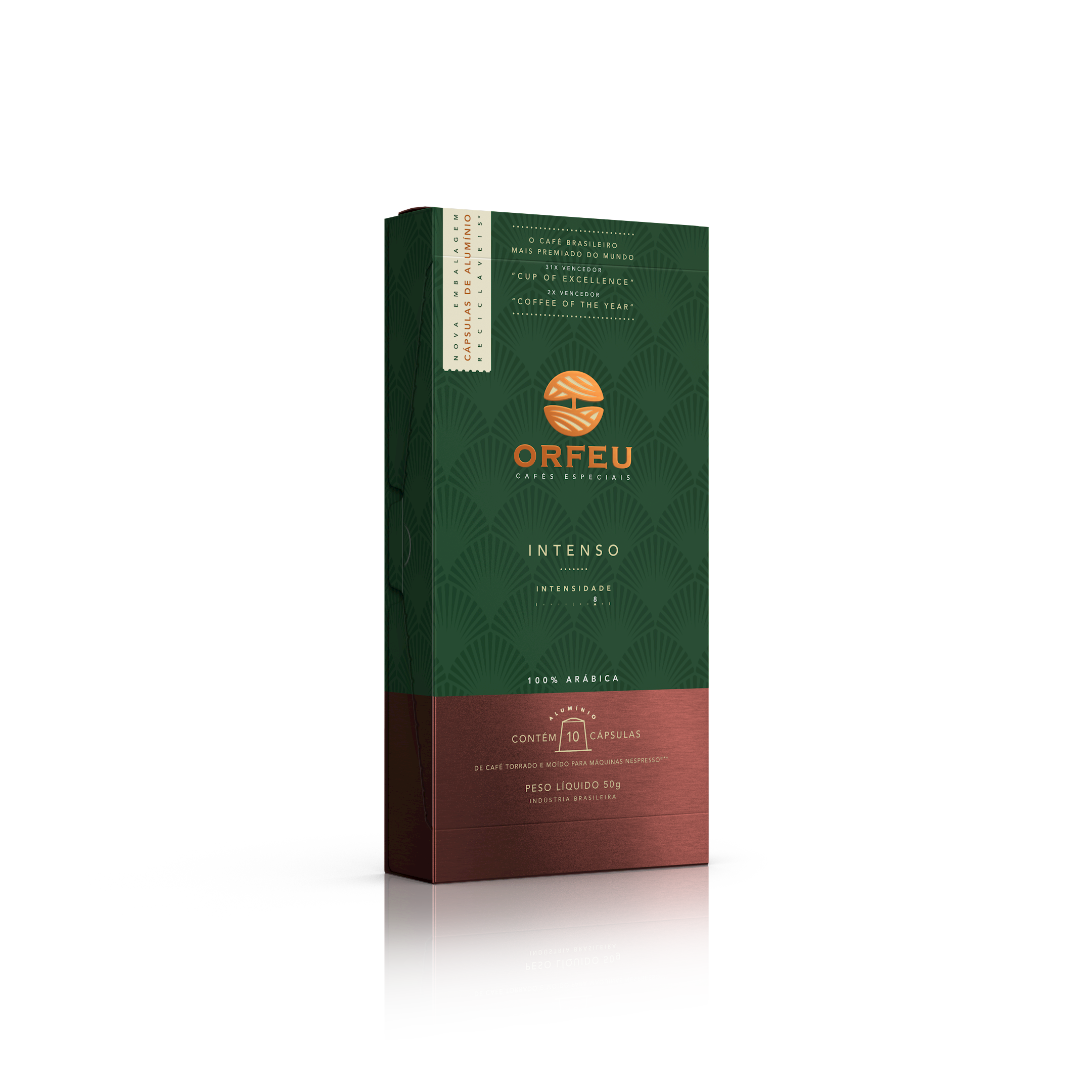 Cápsulas Orfeu Intenso Compatíveis Nespresso® - 10 Unidades