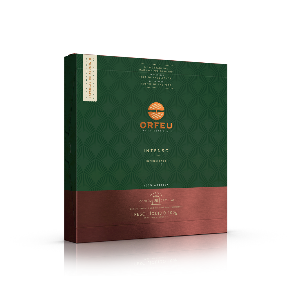 Cápsulas Orfeu Intenso Compatíveis Nespresso® 20 Unidades