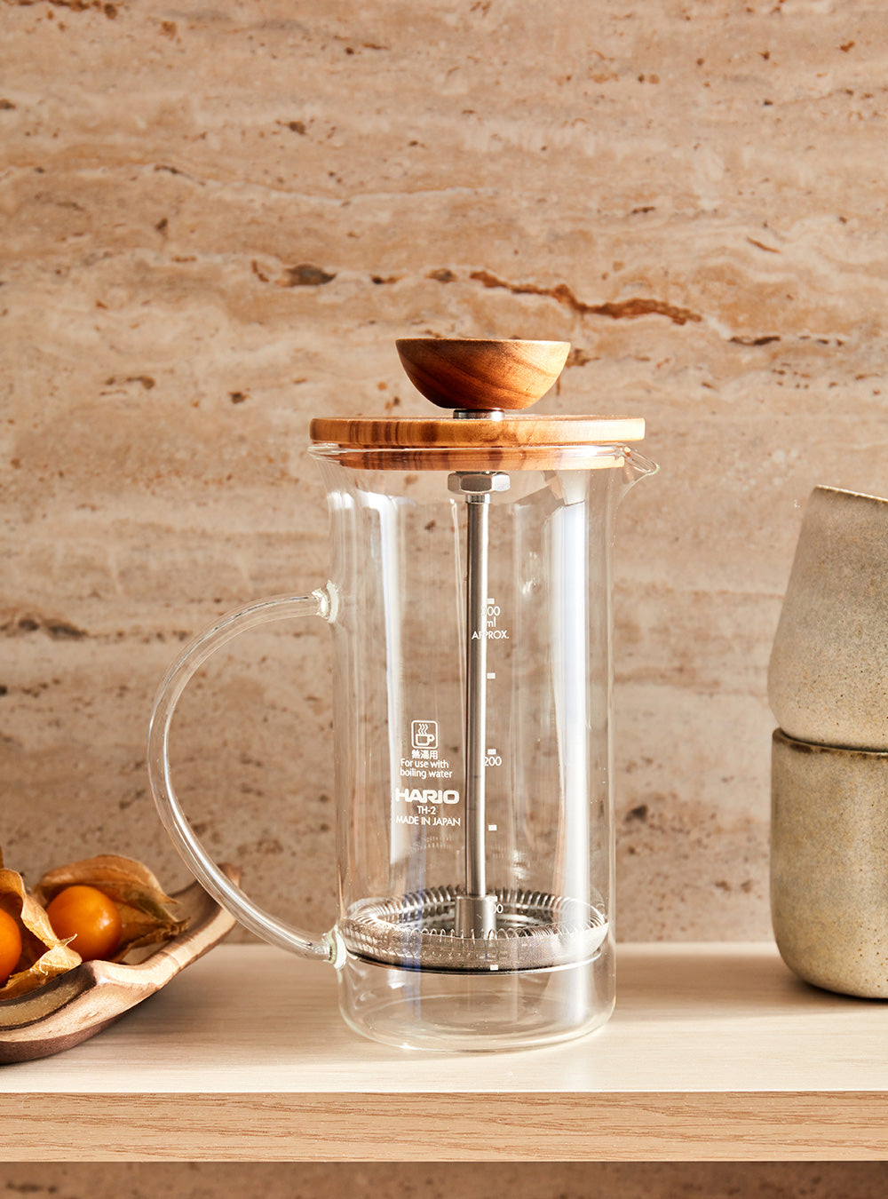 Prensa Francesa Hario Olive Wood 300ml