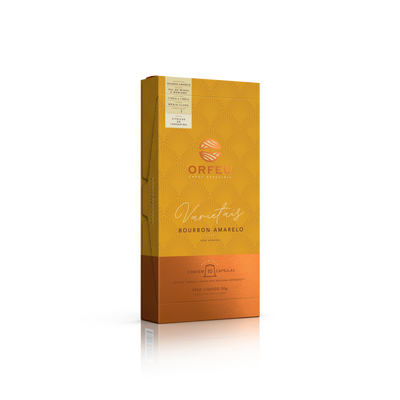 Cápsulas Orfeu Bourbon Amarelo Compatíveis Nespresso® 10 Unidades