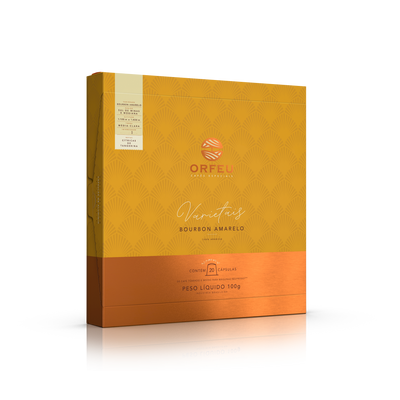 Cápsulas Orfeu Bourbon Amarelo Compatíveis Nespresso® 20 Unidades