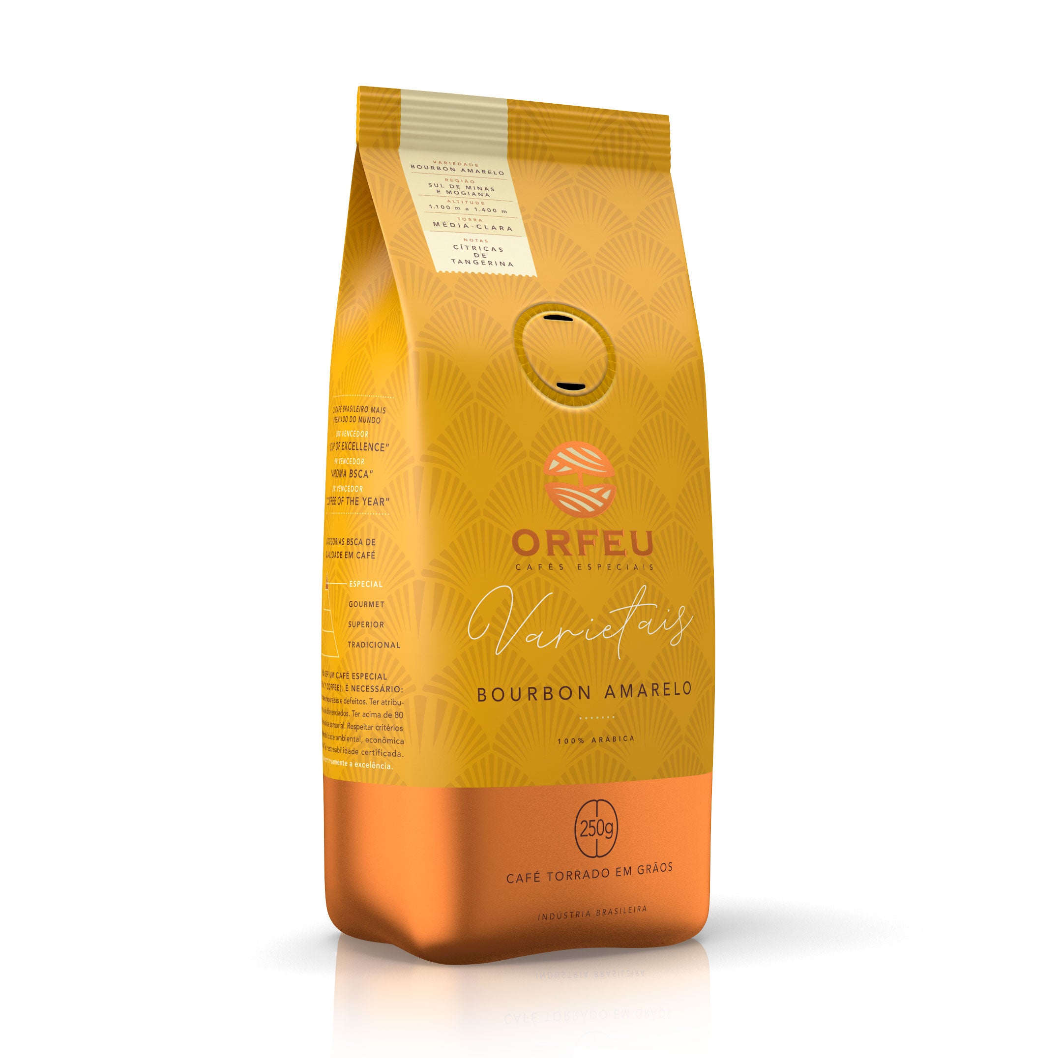 Café Orfeu Bourbon Amarelo em Grãos 250g