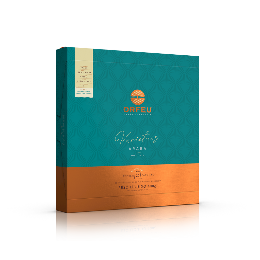 Cápsulas Orfeu Arara Compatíveis Nespresso® 20 Unidades