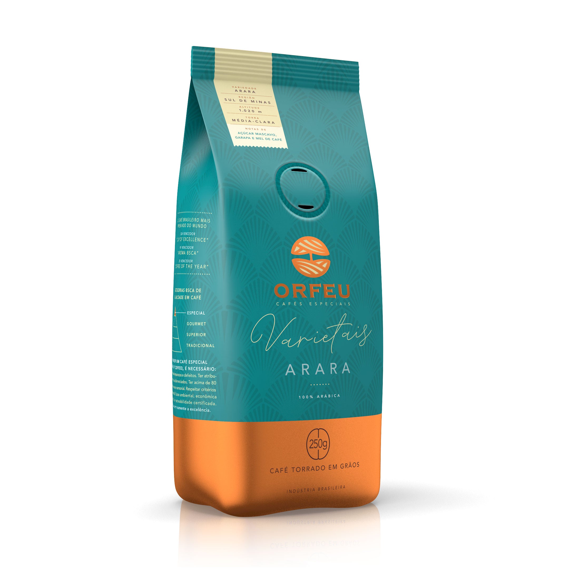 Café Orfeu Arara em Grãos 250g - Café Especial 100% Arábica