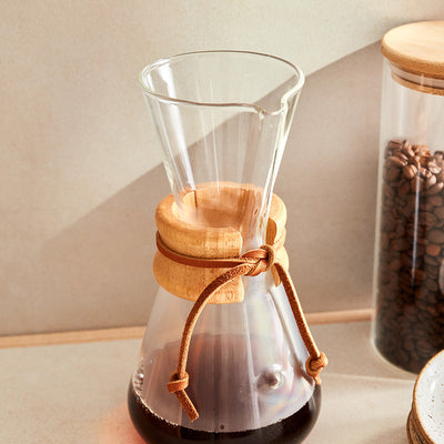 Passador de Café Chemex com Alça de Madeira 900ml
