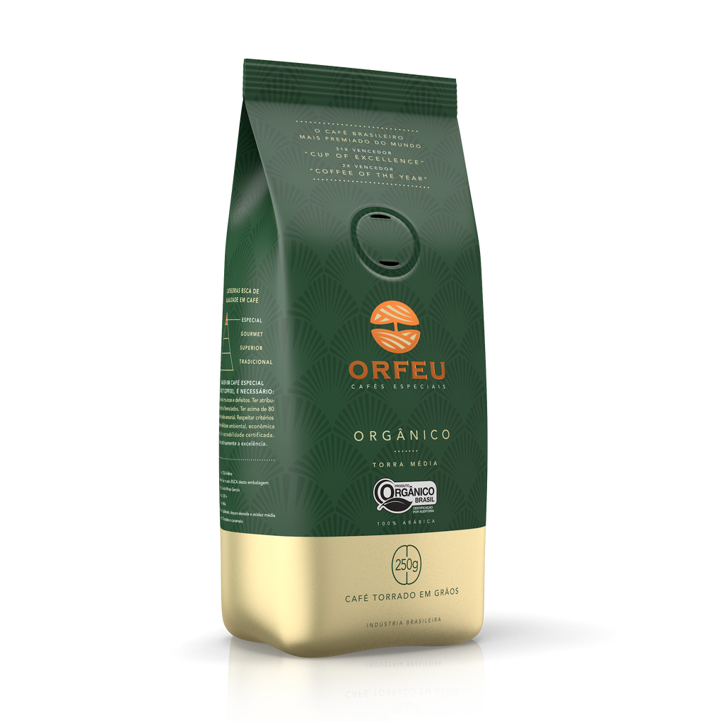 Café Orfeu Orgânico em Grãos 250g