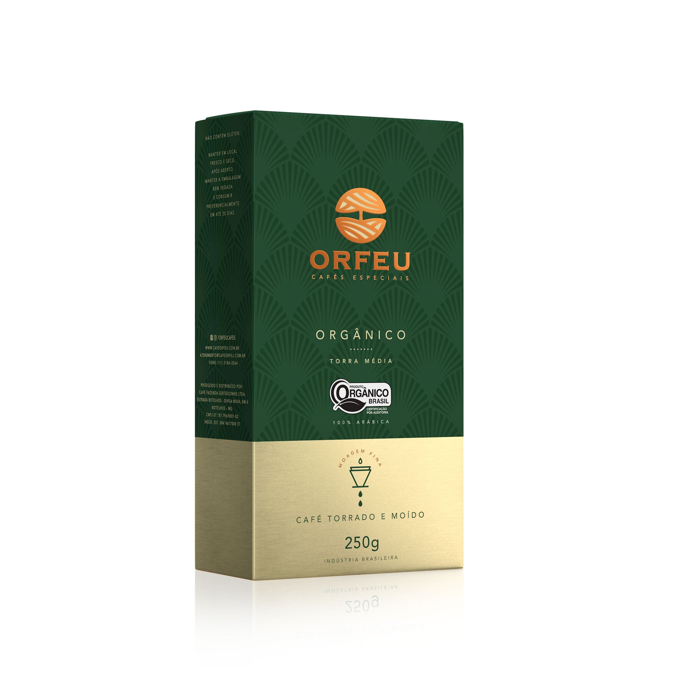 Kit Café Moído Orfeu Orgânico – 4 Pacotes de 250g