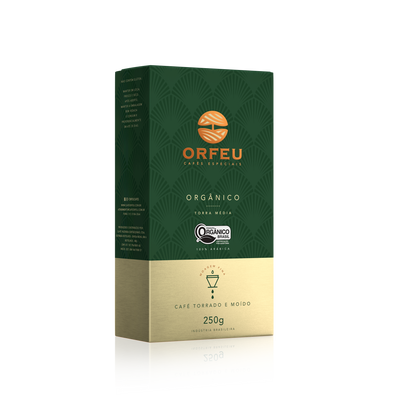 Café Orfeu Orgânico Torrado e Moído 250g