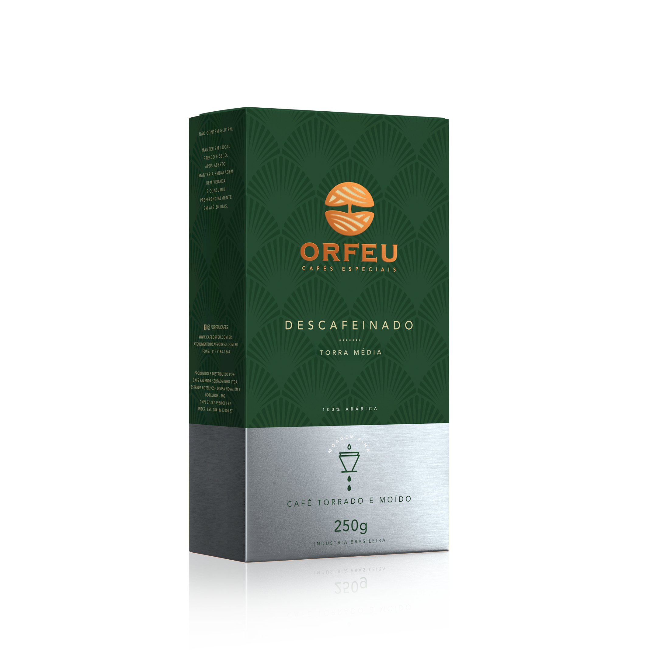 Café Orfeu Descafeinado Torrado e Moído 250g