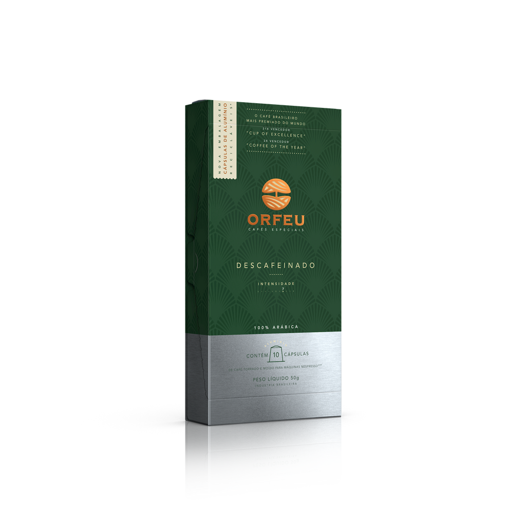 Cápsulas Orfeu Descafeinado Compatíveis Nespresso® 10 Unidades