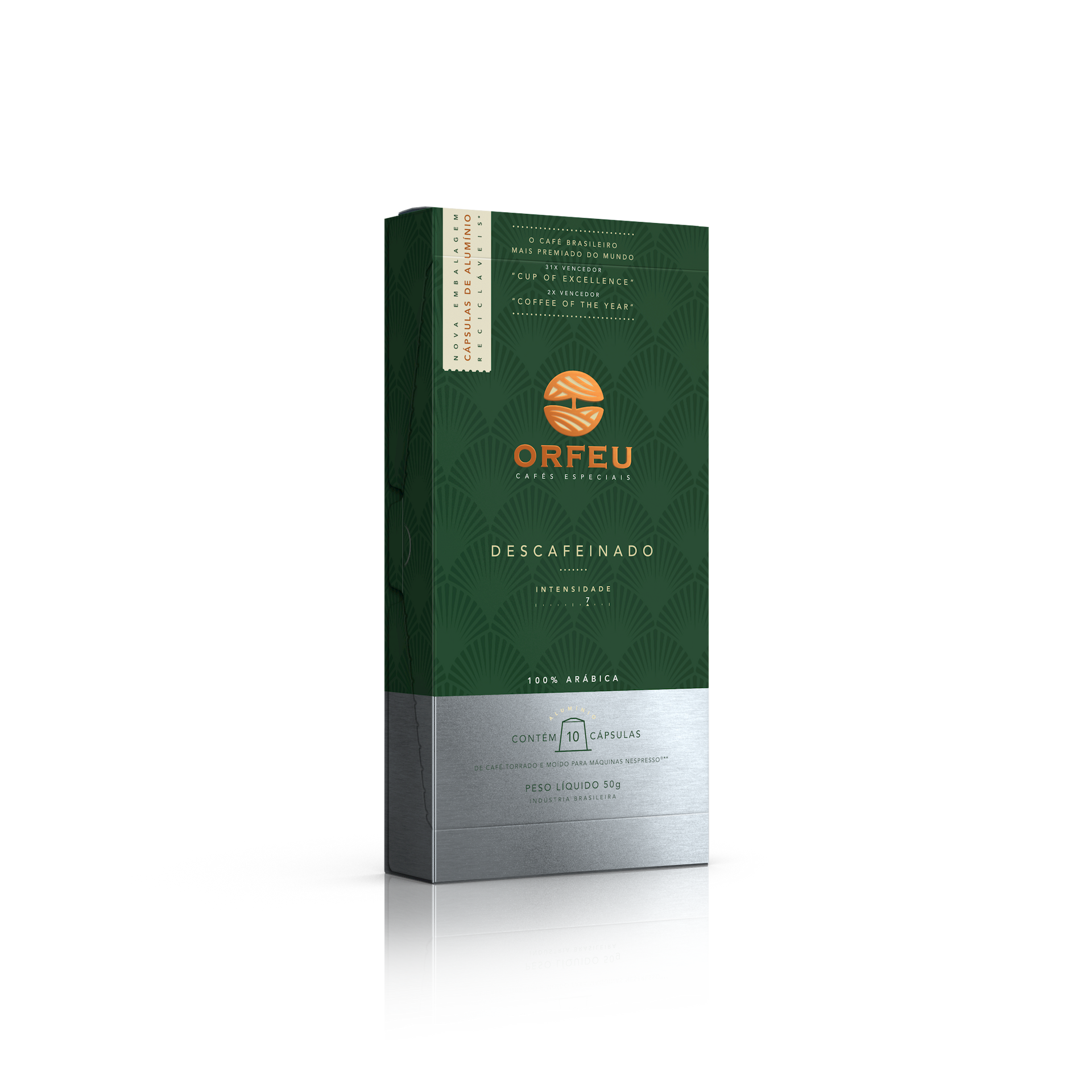 Cápsulas Orfeu Descafeinado Compatíveis Nespresso 10un - Café