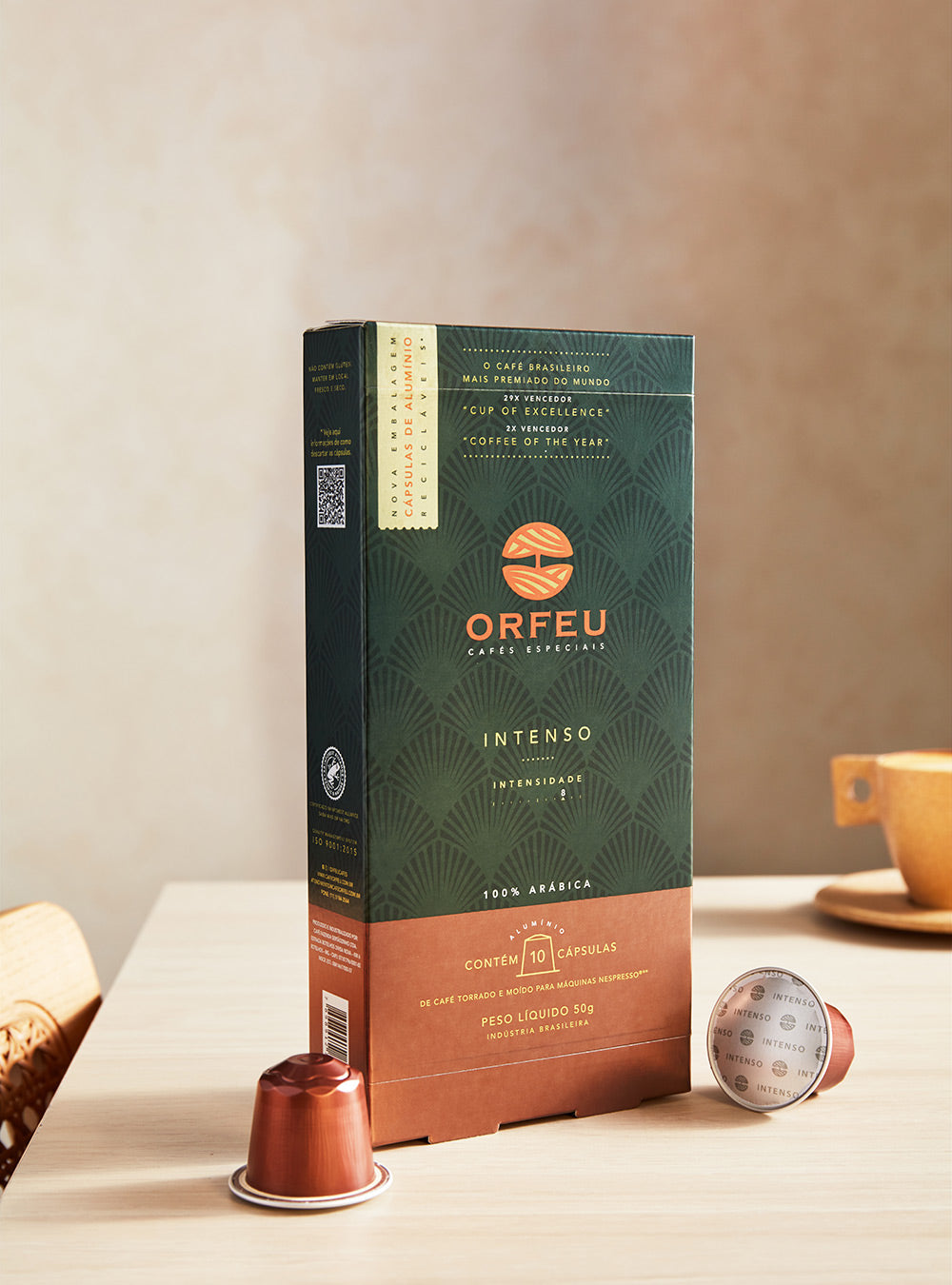 Cápsulas Orfeu Intenso Compatíveis Nespresso® - 10 Unidades