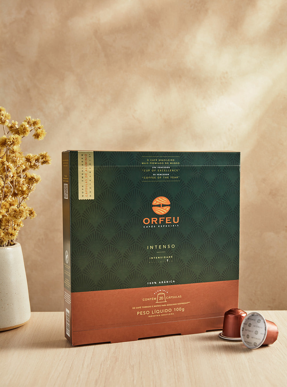 Cápsulas Orfeu Intenso Compatíveis Nespresso® 20 Unidades