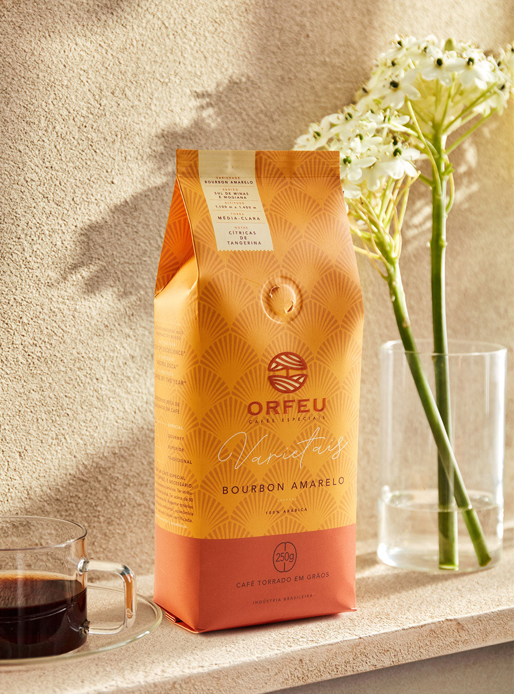 Café Orfeu Bourbon Amarelo em Grãos 250g