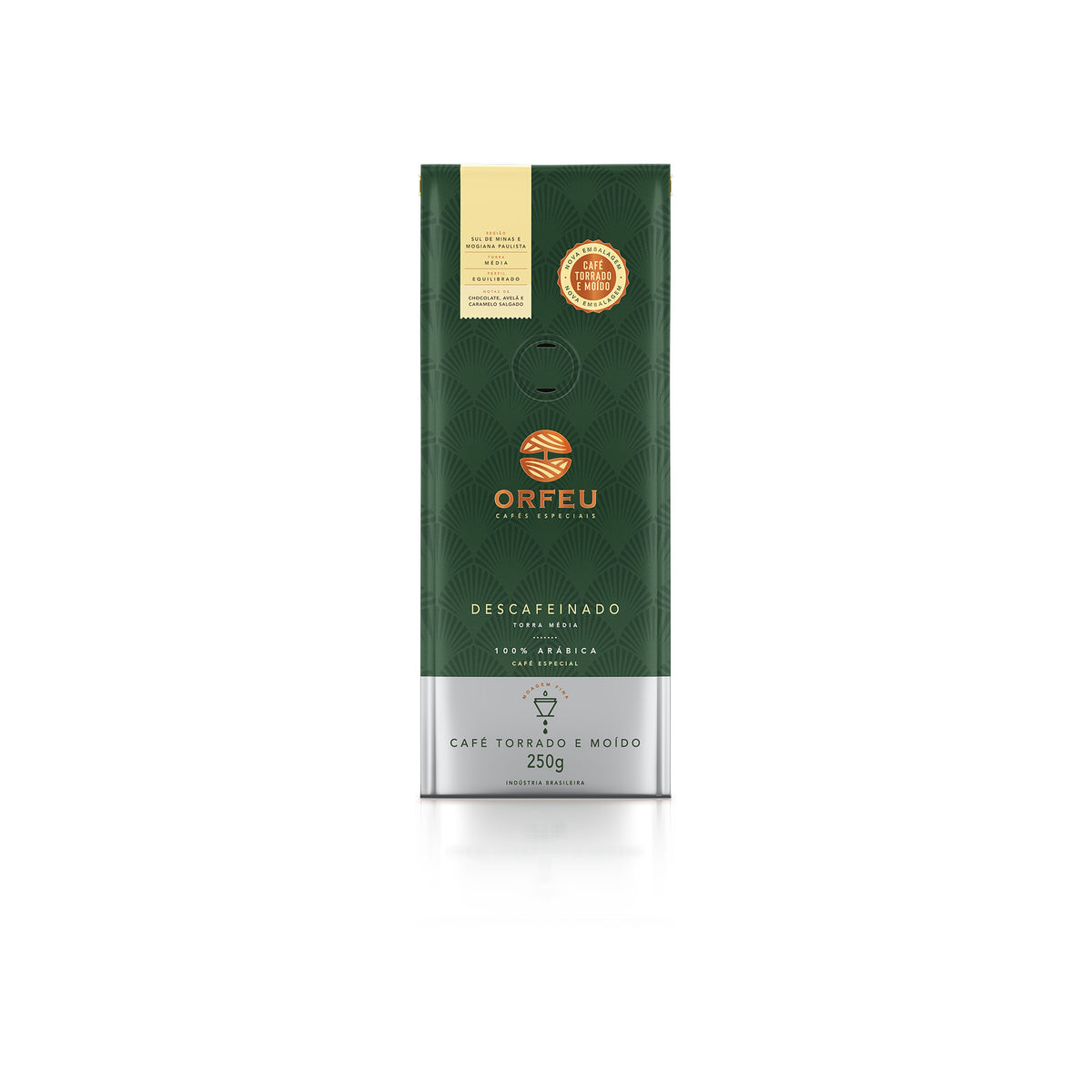 Café Orfeu Descafeinado Torrado e Moído 250g