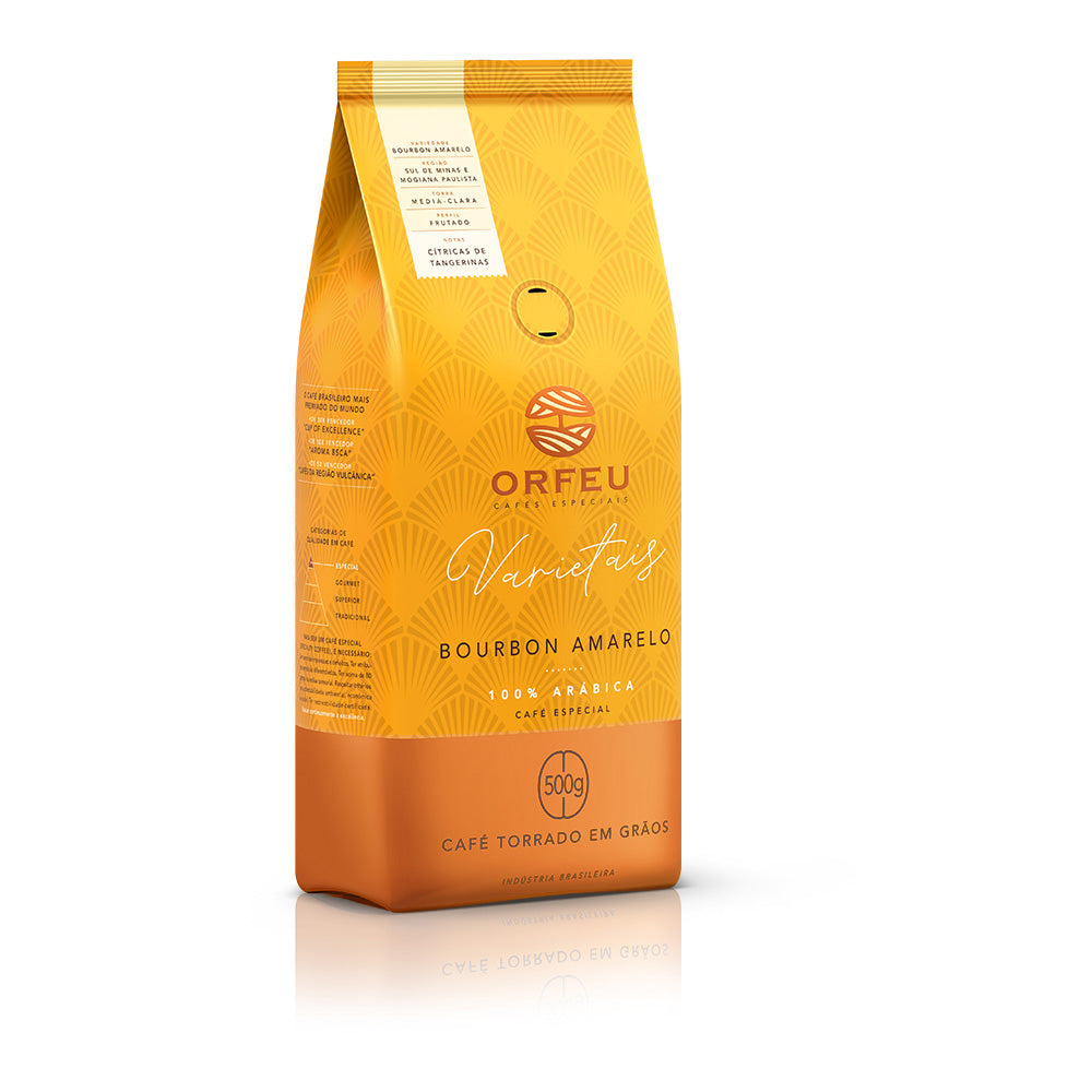Café Orfeu Bourbon Amarelo em Grãos 500g