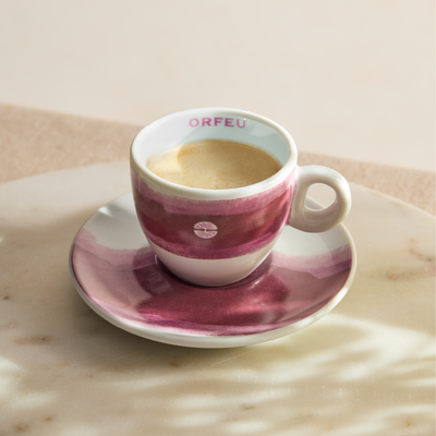 Xícara Orfeu Espresso Rosa